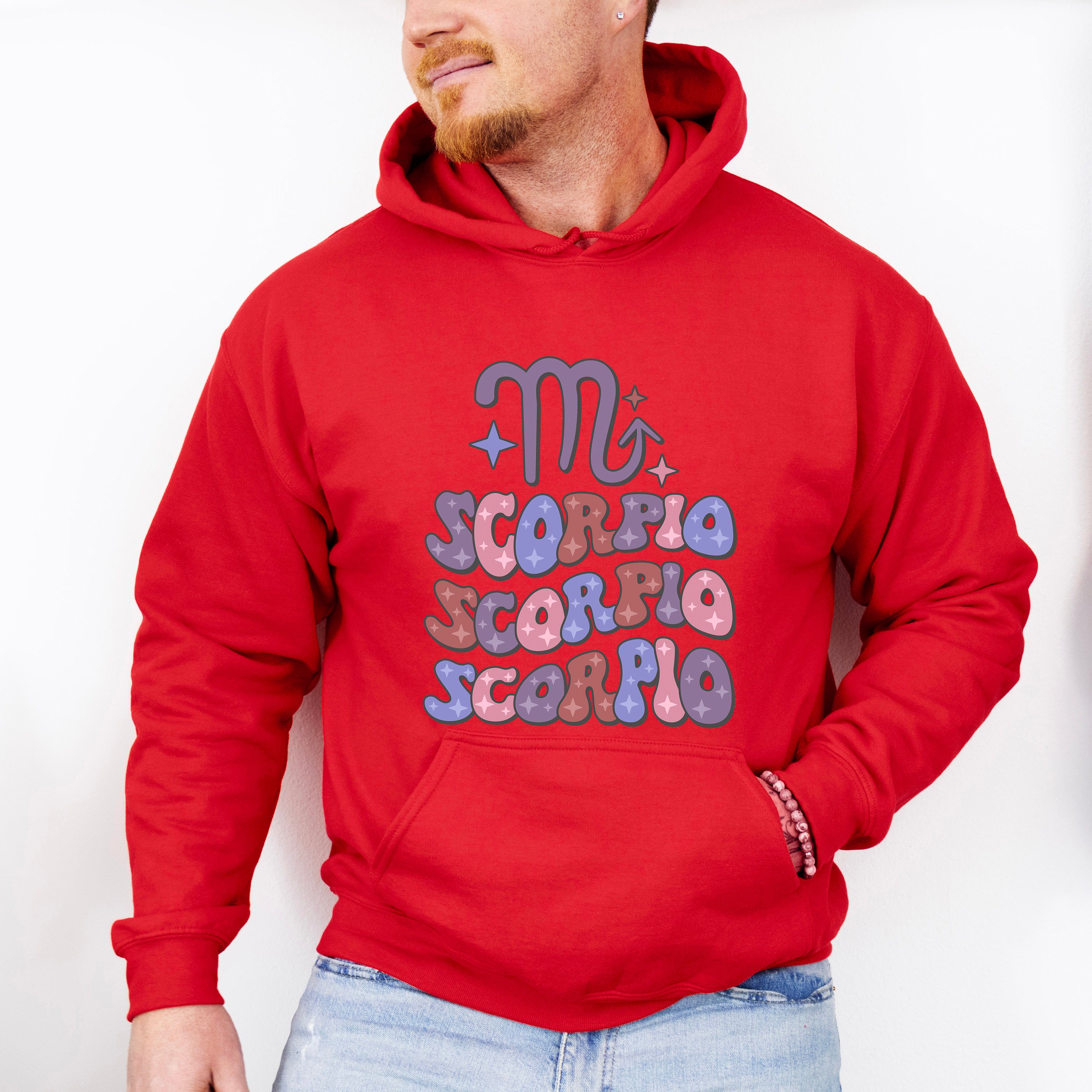 Groovy Scorpio Design - Zodiac &amp; Horoscopes Unisex Crewneck T-Shirt Sweatshirt Hoodie