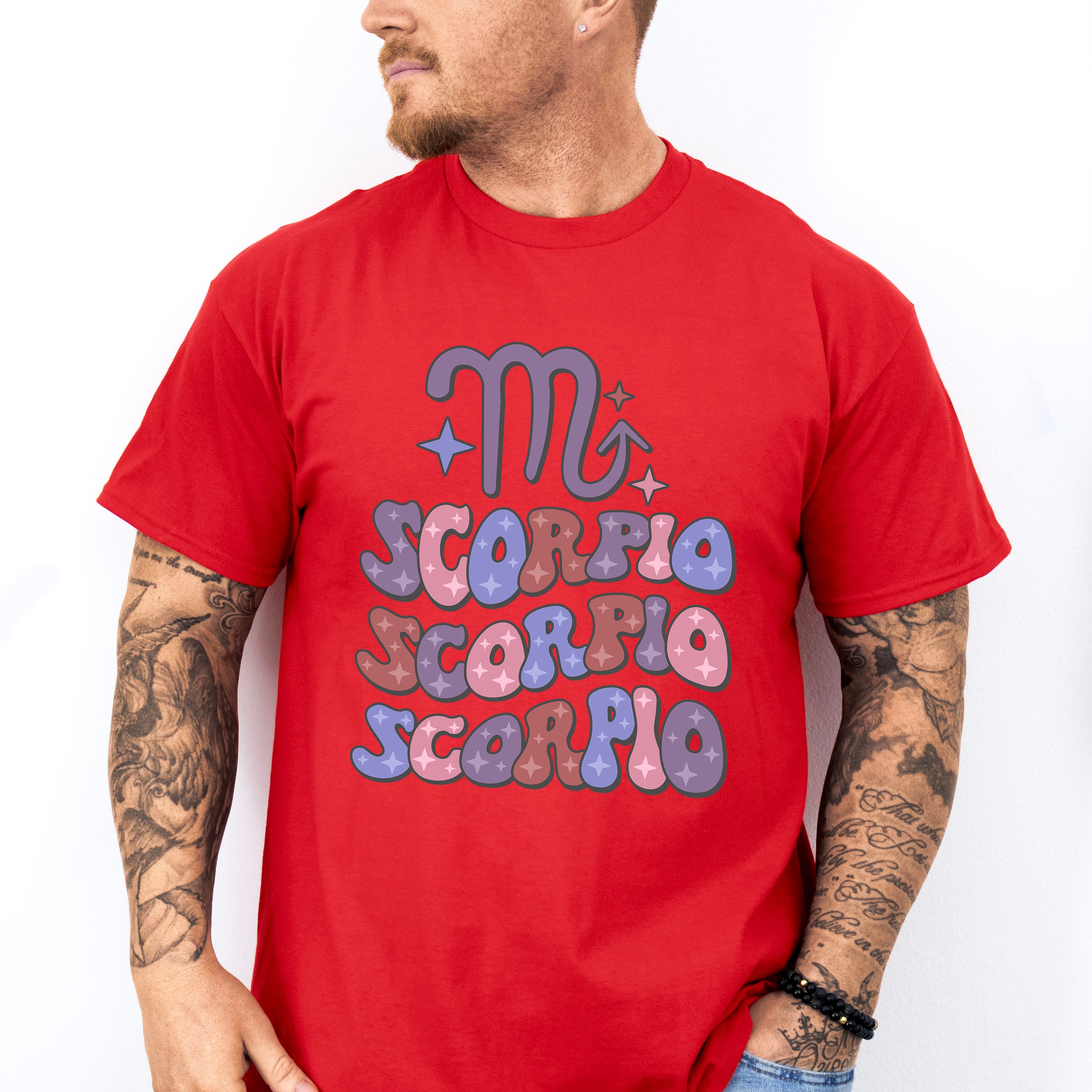 Groovy Scorpio Design - Zodiac &amp; Horoscopes Unisex Crewneck T-Shirt Sweatshirt Hoodie