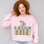 Groovy Capricorn Design - Zodiac & Horoscopes Unisex Crewneck T-Shirt Sweatshirt Hoodie