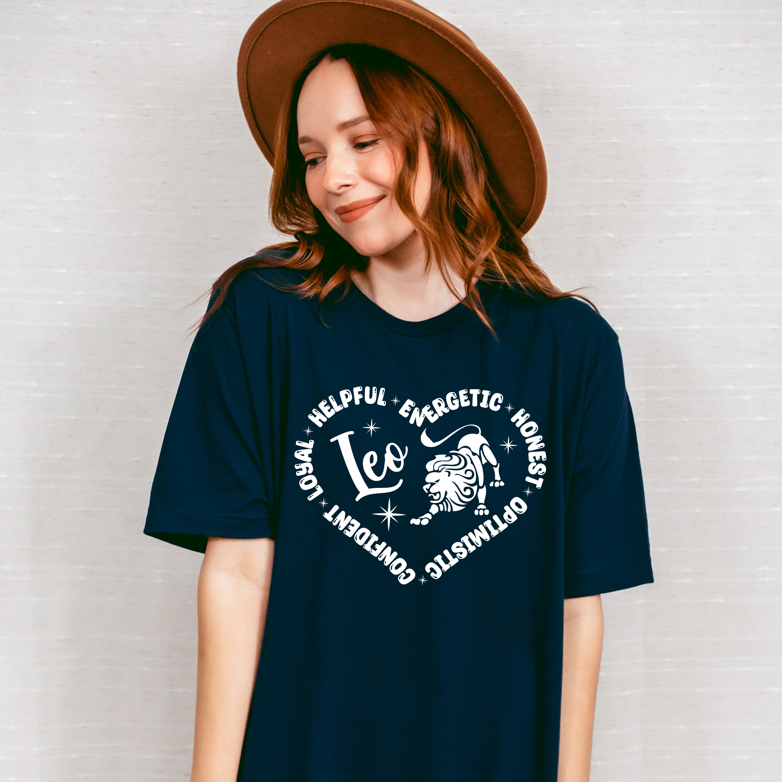 Leo Heart Design - Zodiac &amp; Horoscopes Unisex Crewneck T-Shirt Sweatshirt Hoodie