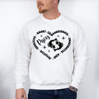 Pisces Heart Design - Zodiac & Horoscopes Unisex Crewneck T-Shirt Sweatshirt Hoodie