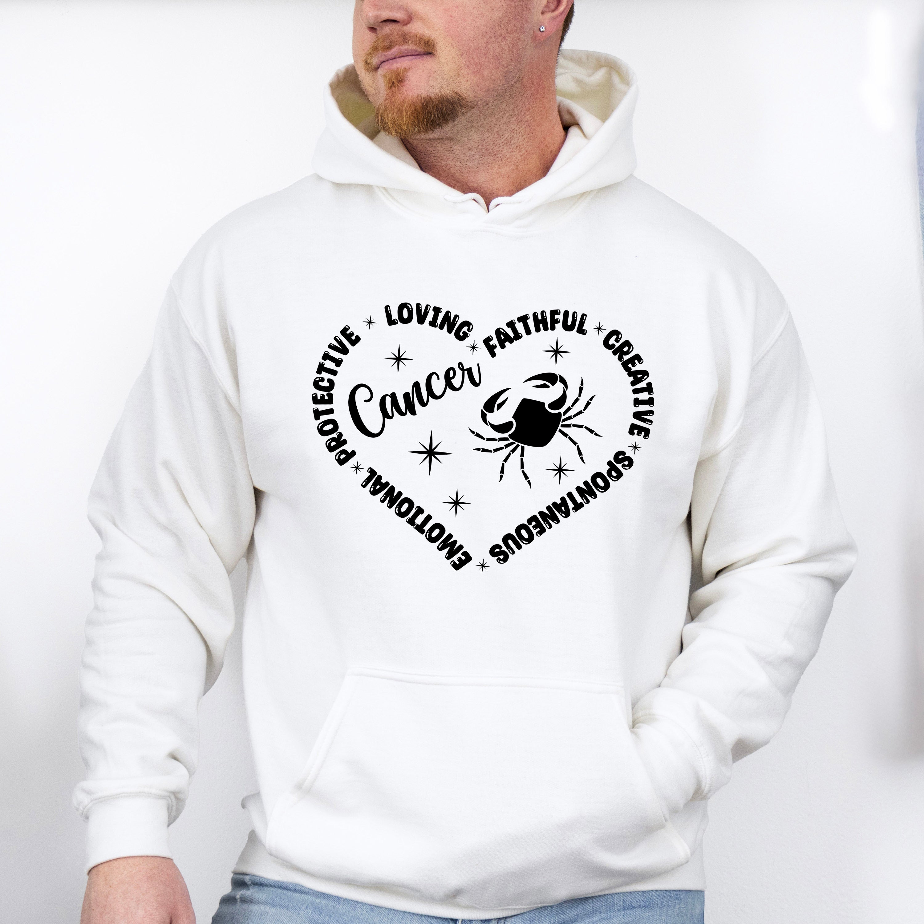 Cancer Heart Design - Zodiac &amp; Horoscopes Unisex Crewneck T-Shirt Sweatshirt Hoodie