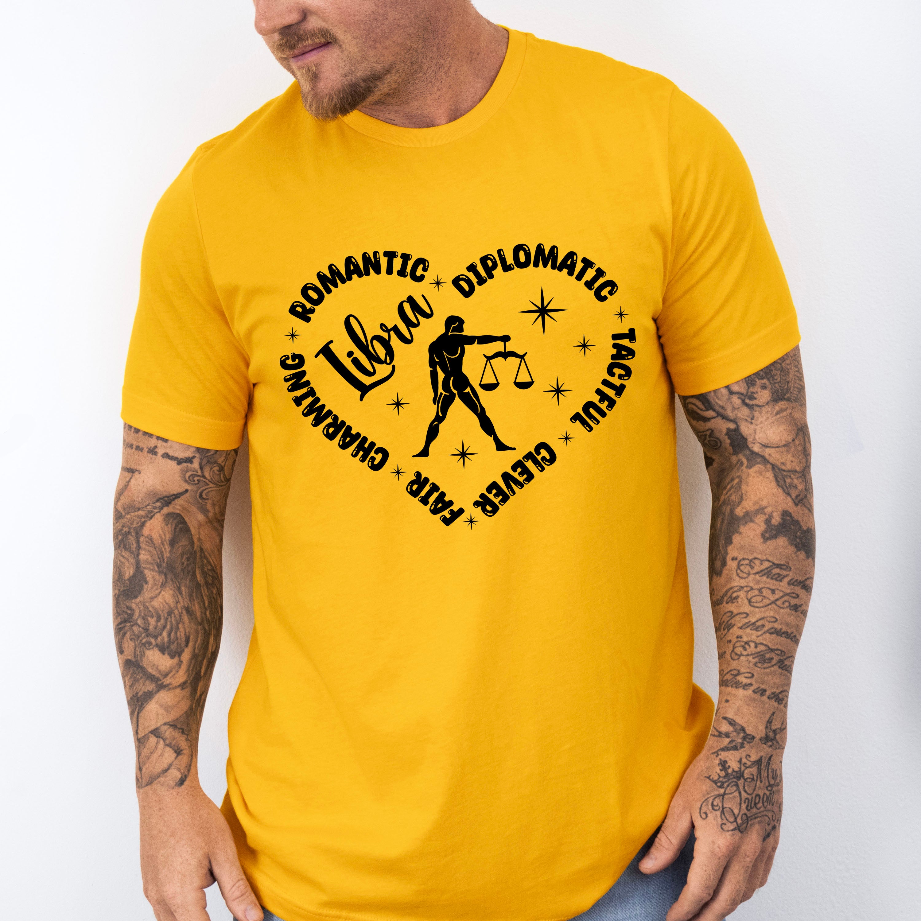 Libra Heart Design - Zodiac &amp; Horoscopes Unisex Crewneck T-Shirt Sweatshirt Hoodie