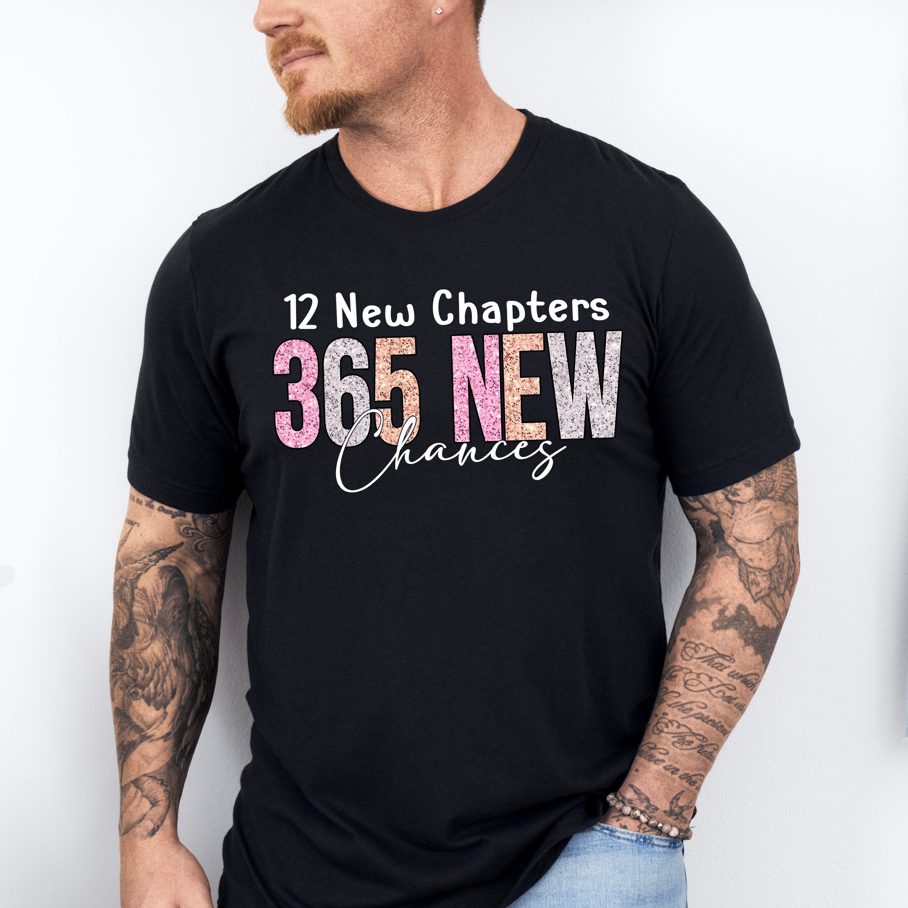 12 New Chapters 365 New Chances - New Years Unisex Crewneck T-Shirt Sweatshirt Hoodie