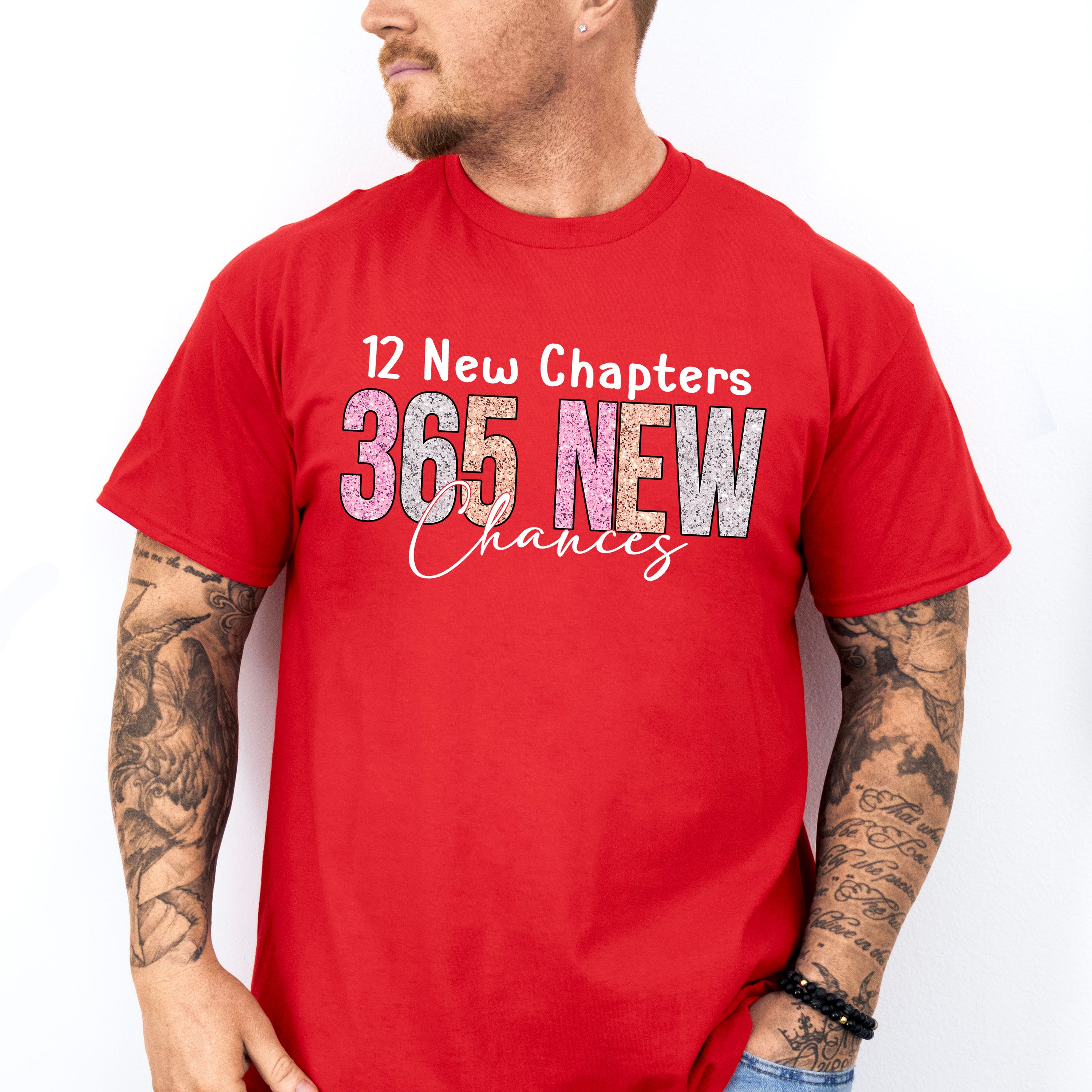 12 New Chapters 365 New Chances - New Years Unisex Crewneck T-Shirt Sweatshirt Hoodie