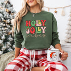 Holly Jolly Vibes - Christmas Unisex Crewneck T-Shirt Sweatshirt Hoodie