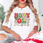 Holly Jolly Vibes - Christmas Unisex Crewneck T-Shirt Sweatshirt Hoodie