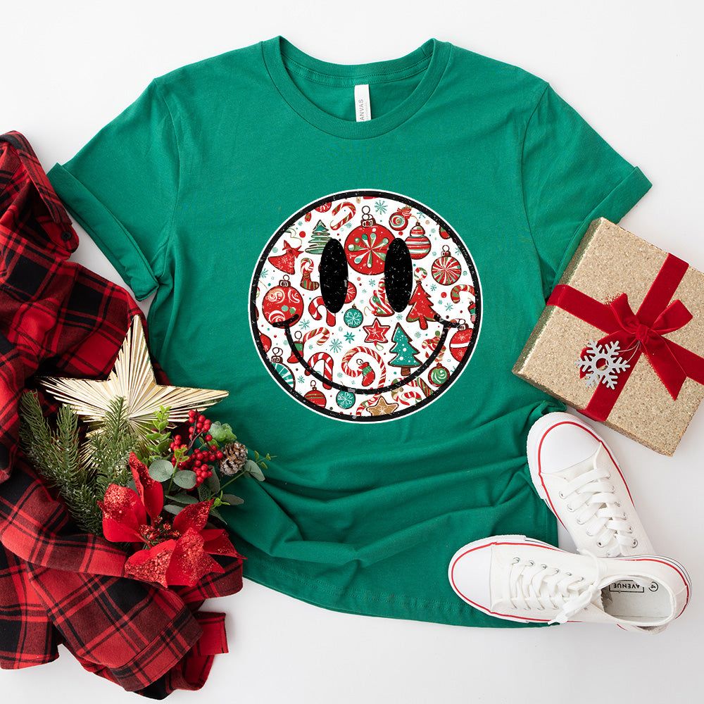 Smiley Christmas Doodles - Christmas Unisex Crewneck T-Shirt Sweatshirt Hoodie