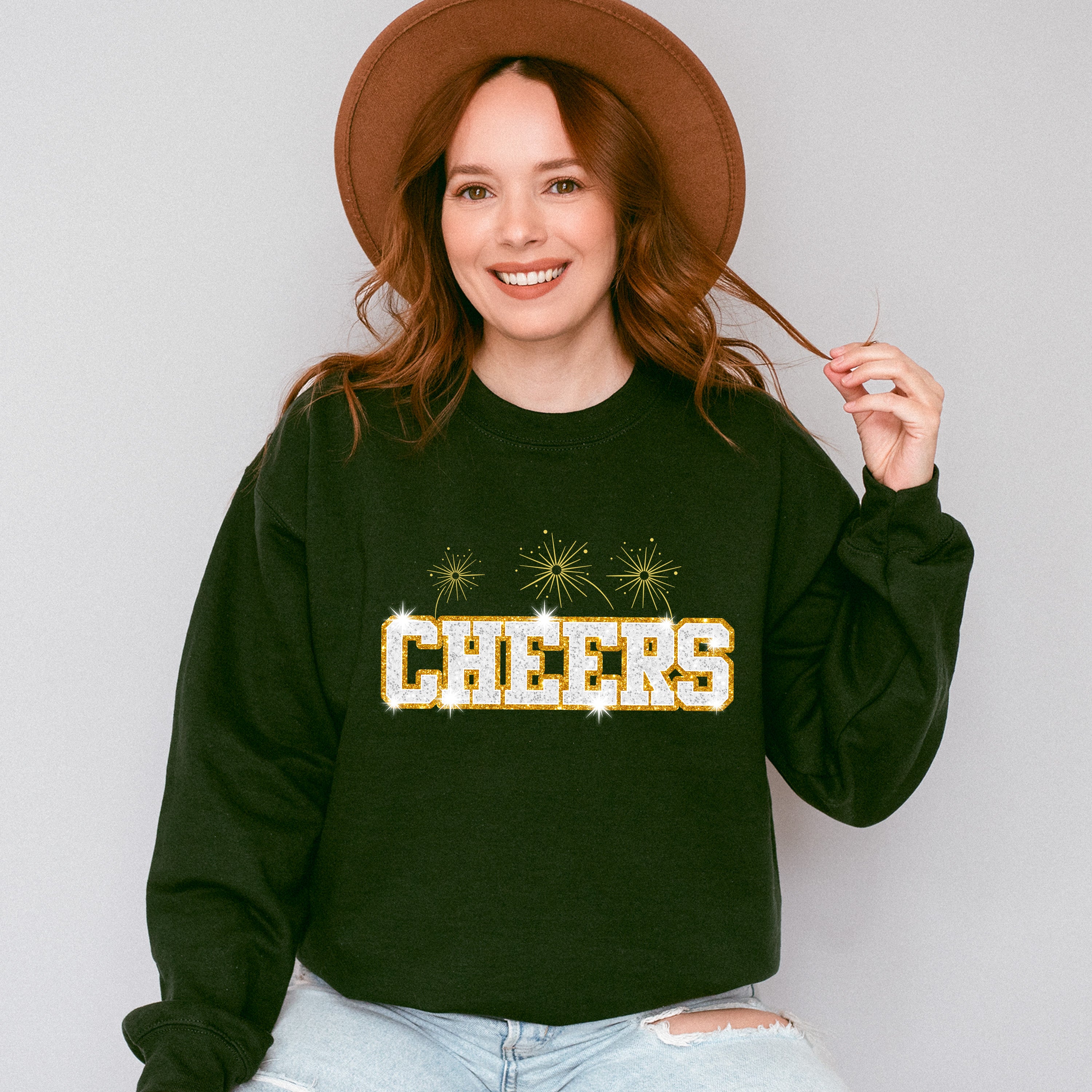 Cheers - New Years Unisex Crewneck T-Shirt Sweatshirt Hoodie