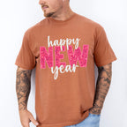 Happy New Year Glitter Design - New Years Unisex Crewneck T-Shirt Sweatshirt Hoodie
