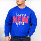 Happy New Year Glitter Design - New Years Unisex Crewneck T-Shirt Sweatshirt Hoodie