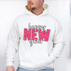 Happy New Year Glitter Design - New Years Unisex Crewneck T-Shirt Sweatshirt Hoodie