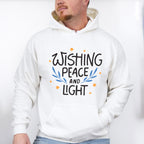 Wishing Peace And Light - Hanukkah Unisex Crewneck T-Shirt Sweatshirt Hoodie