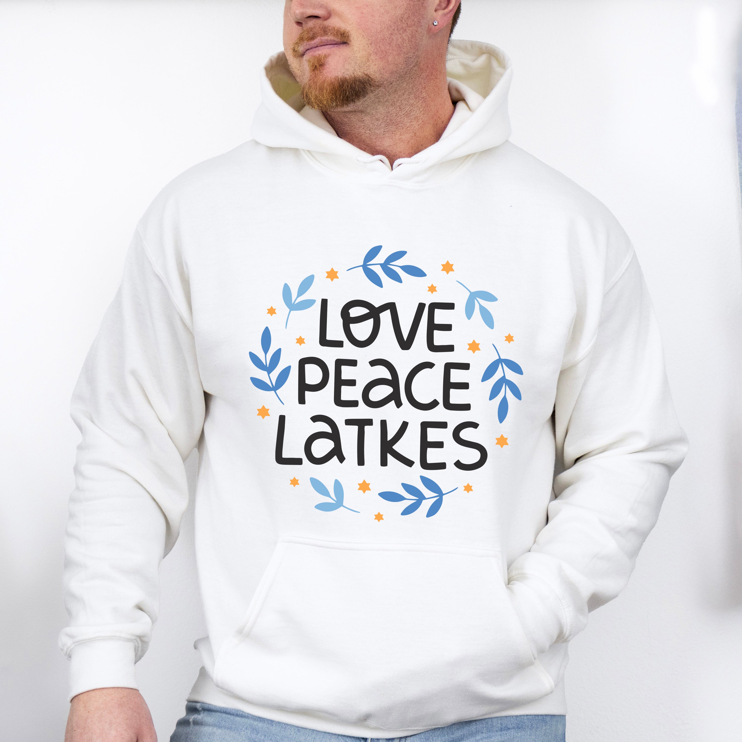 Love Peace Latkes - Hanukkah Unisex Crewneck T-Shirt Sweatshirt Hoodie