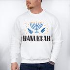 Hanukkah Candlestick Design - Hanukkah Unisex Crewneck T-Shirt Sweatshirt Hoodie
