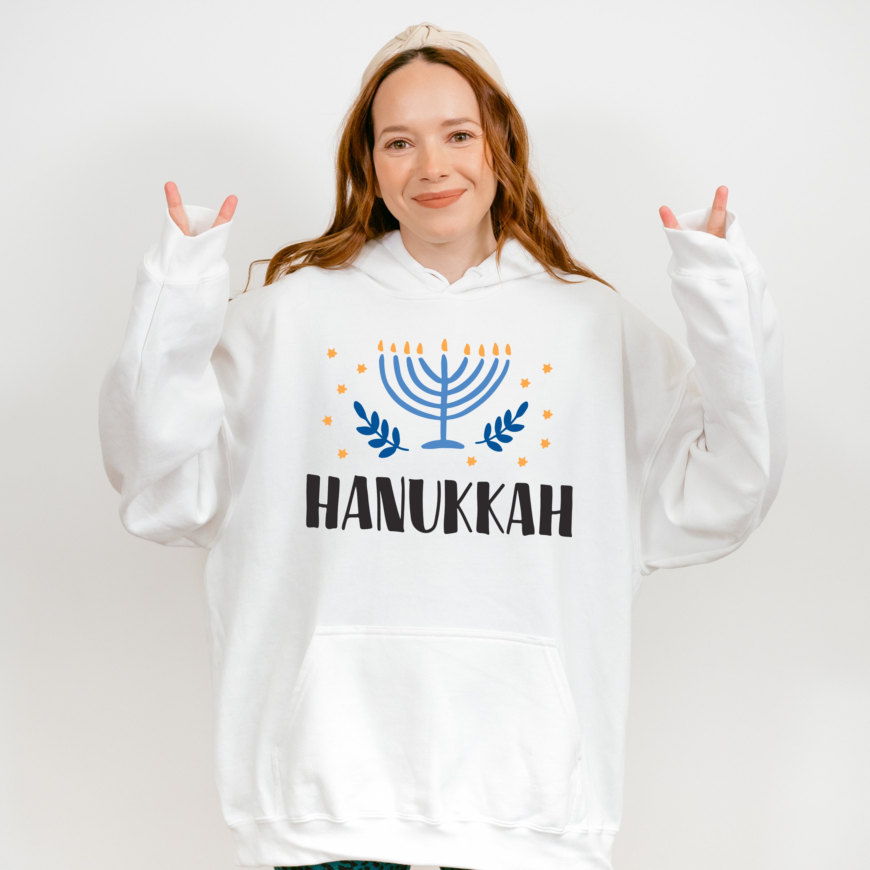Hanukkah Candlestick Design - Hanukkah Unisex Crewneck T-Shirt Sweatshirt Hoodie