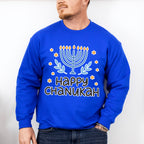 Happy Chanuka - Hanukkah Unisex Crewneck T-Shirt Sweatshirt Hoodie