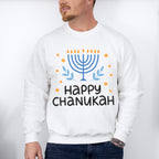 Happy Chanuka - Hanukkah Unisex Crewneck T-Shirt Sweatshirt Hoodie