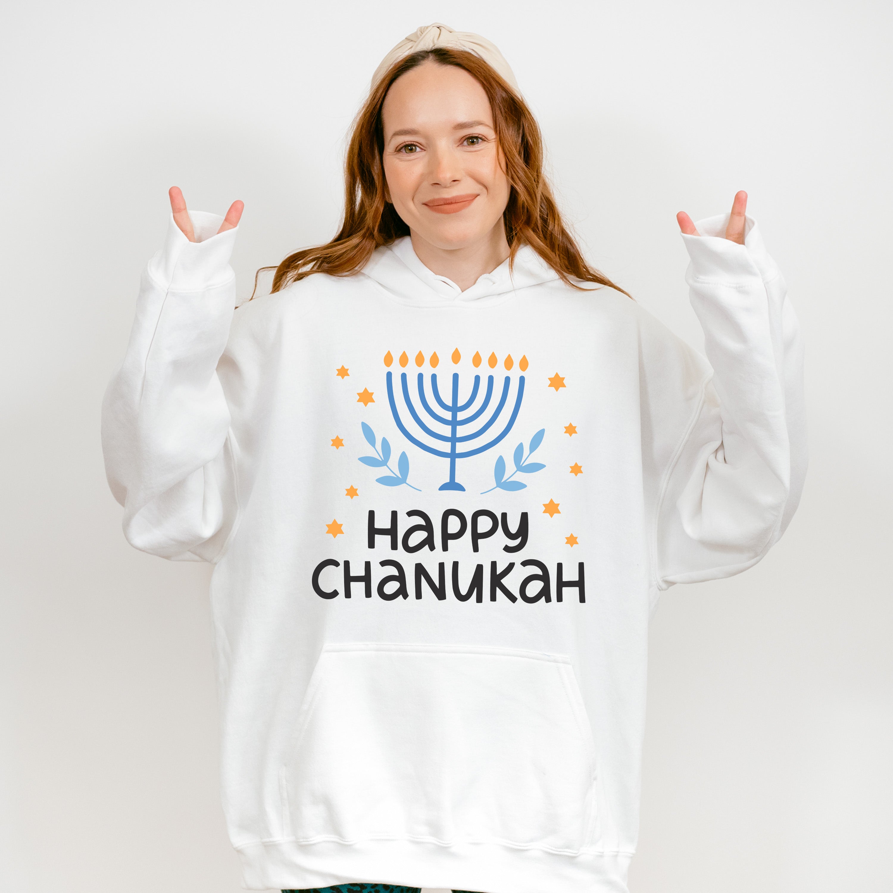Happy Chanuka - Hanukkah Unisex Crewneck T-Shirt Sweatshirt Hoodie