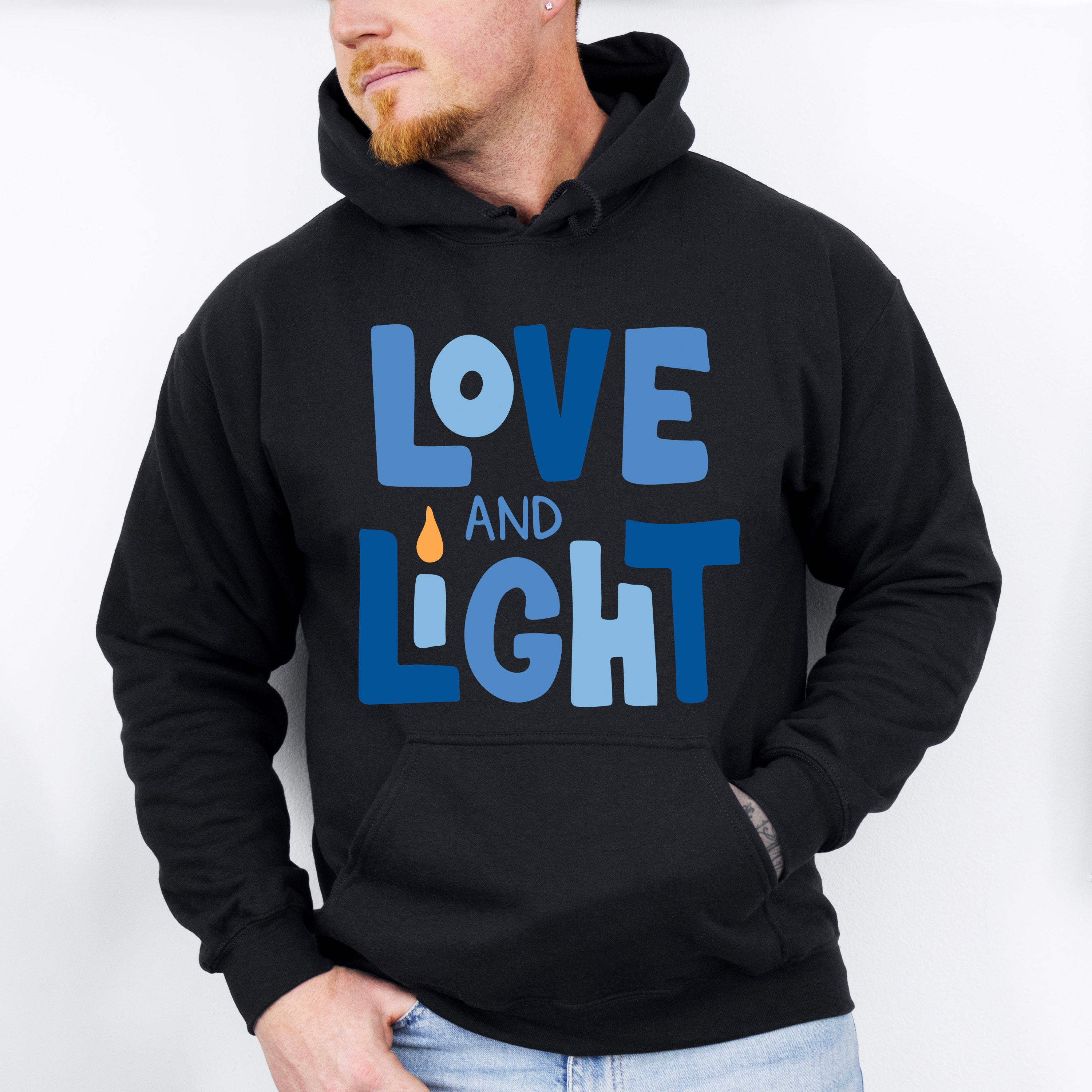 Love And Light - Hanukkah Unisex Crewneck T-Shirt Sweatshirt Hoodie