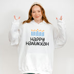 Happy Hanukkah Candles - Hanukkah Unisex Crewneck T-Shirt Sweatshirt Hoodie