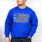 Wishing Happy Hanukkah - Hanukkah Unisex Crewneck T-Shirt Sweatshirt Hoodie