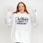 Wishing Happy Hanukkah - Hanukkah Unisex Crewneck T-Shirt Sweatshirt Hoodie