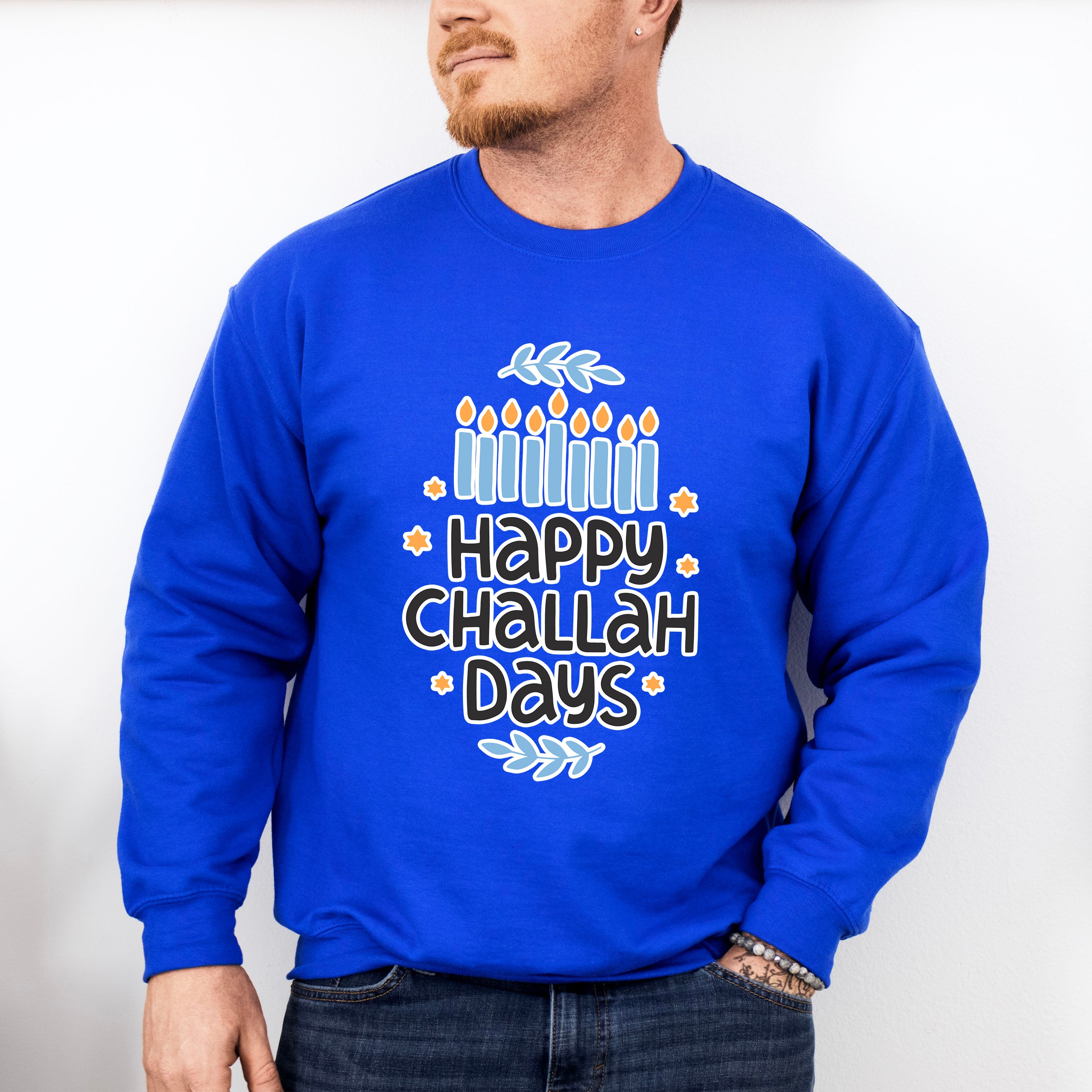 Happy Challah Days - Hanukkah Unisex Crewneck T-Shirt Sweatshirt Hoodie