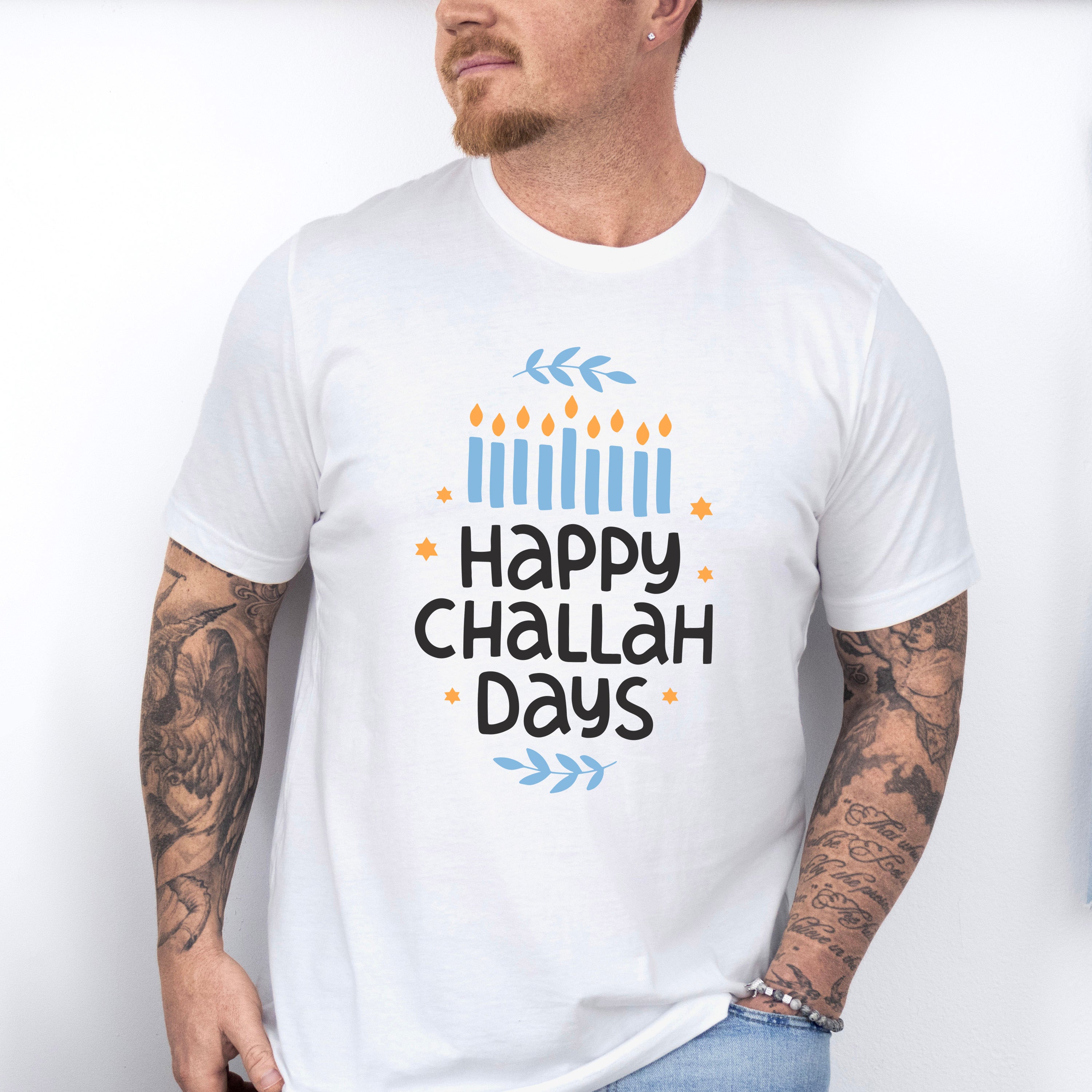 Happy Challah Days - Hanukkah Unisex Crewneck T-Shirt Sweatshirt Hoodie