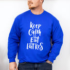 Keep Calm And Eat Latkes - Hanukkah Unisex Crewneck T-Shirt Sweatshirt Hoodie
