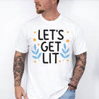 Let's Get Lit - Hanukkah Unisex Crewneck T-Shirt Sweatshirt Hoodie