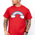 Smiley Rainbow Design - Transsexual Unisex Crewneck T-Shirt Sweatshirt Hoodie