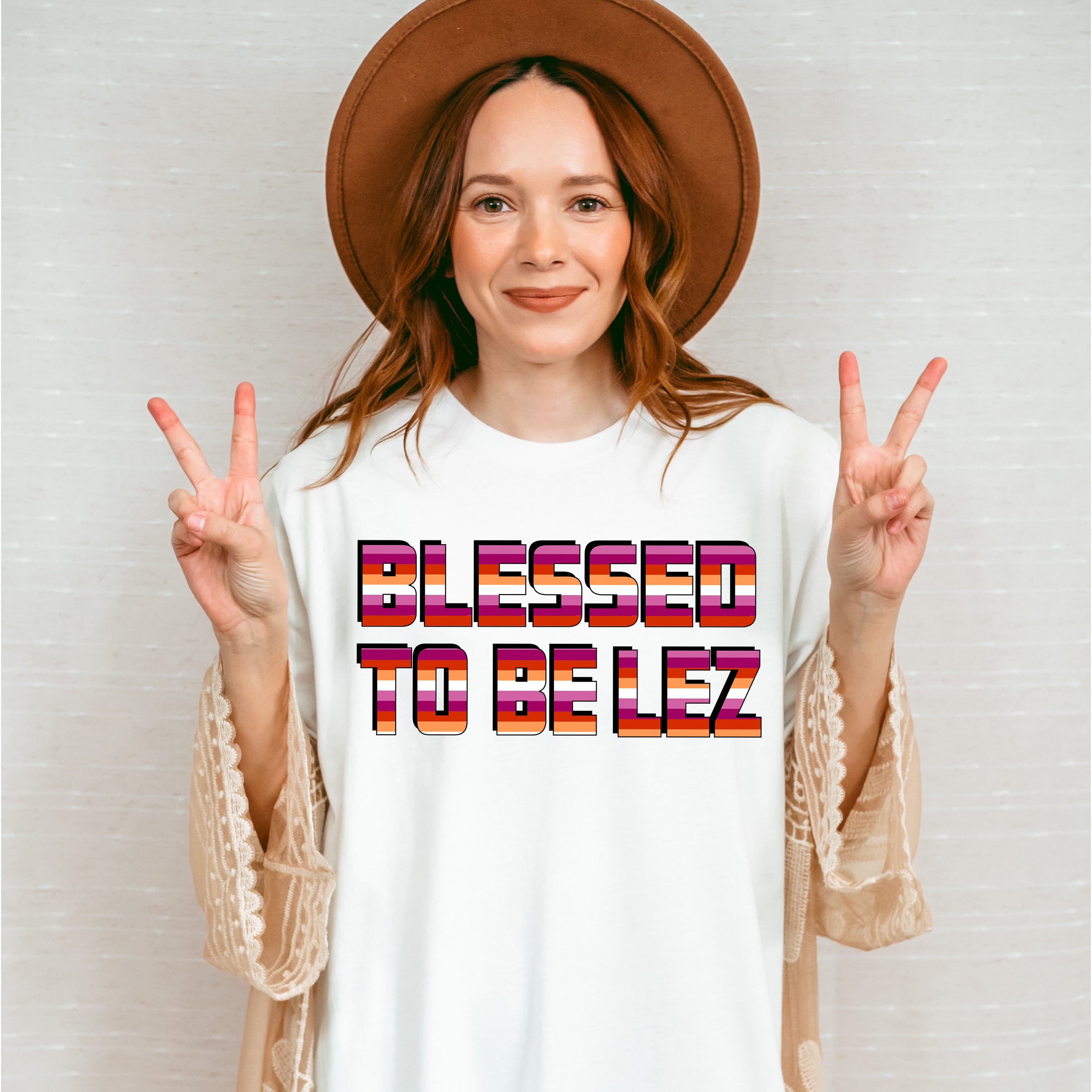 Blessed To Be Lez - Lesbian Unisex Crewneck T-Shirt Sweatshirt Hoodie