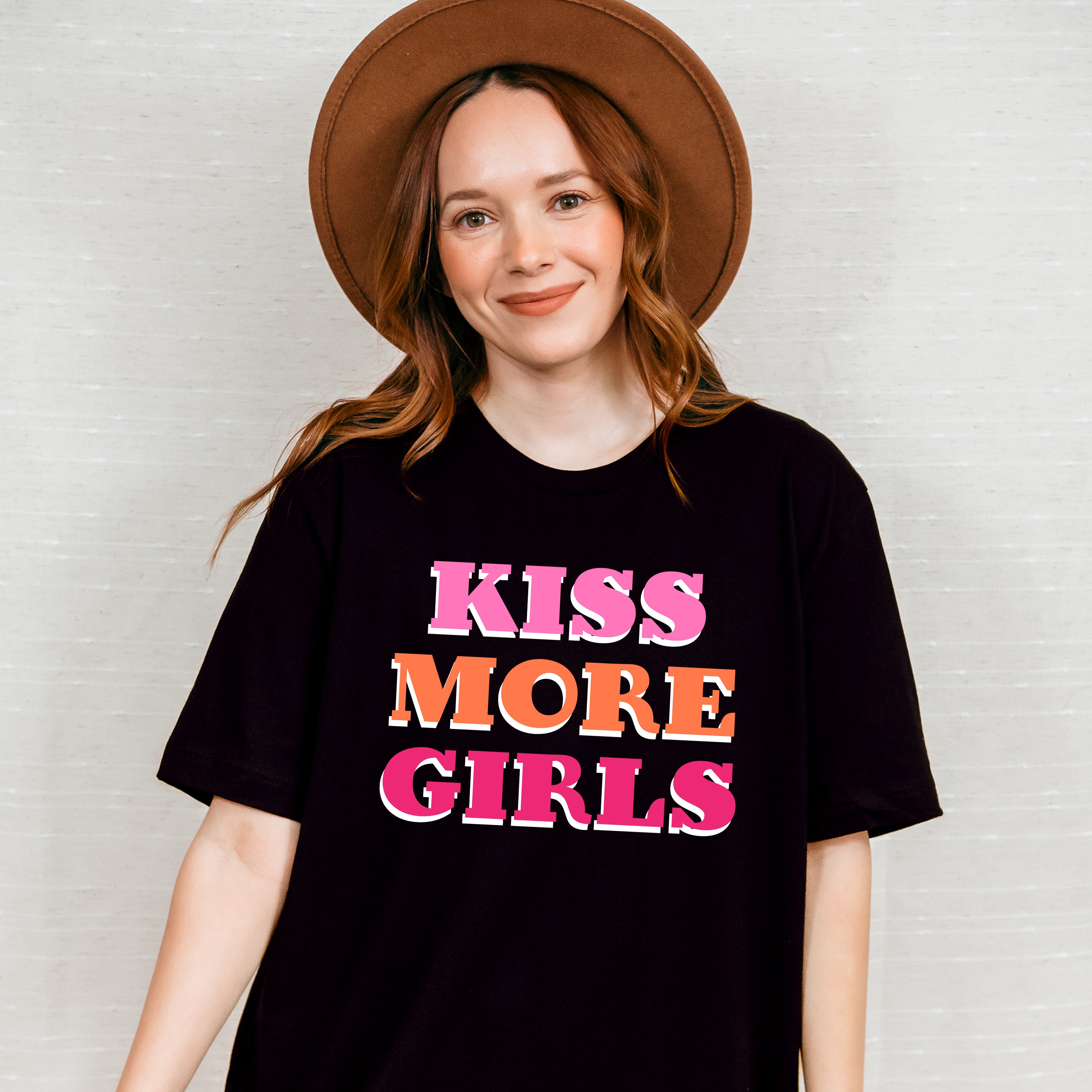 Kiss More Girls - Lesbian Unisex Crewneck T-Shirt Sweatshirt Hoodie