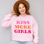 Kiss More Girls - Lesbian Unisex Crewneck T-Shirt Sweatshirt Hoodie