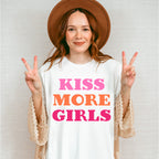 Kiss More Girls - Lesbian Unisex Crewneck T-Shirt Sweatshirt Hoodie