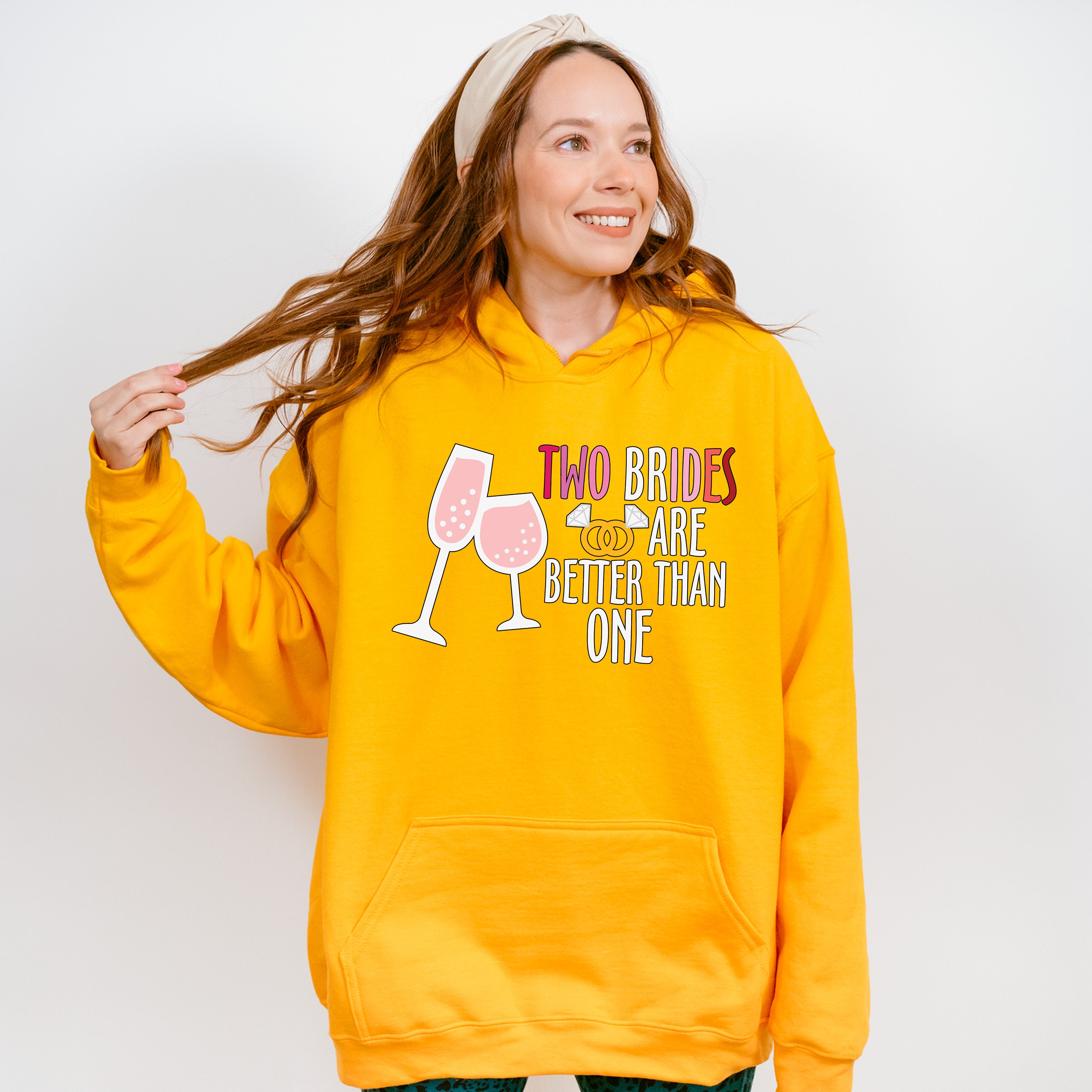 Two Brides Are Better Than One - Lesbian Unisex Crewneck T-Shirt Sweatshirt Hoodie