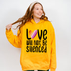 Love Will Not Be Silenced - Lesbian Unisex Crewneck T-Shirt Sweatshirt Hoodie