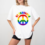 Be Fabulous Peace Sign - Gay Unisex Crewneck T-Shirt Sweatshirt Hoodie