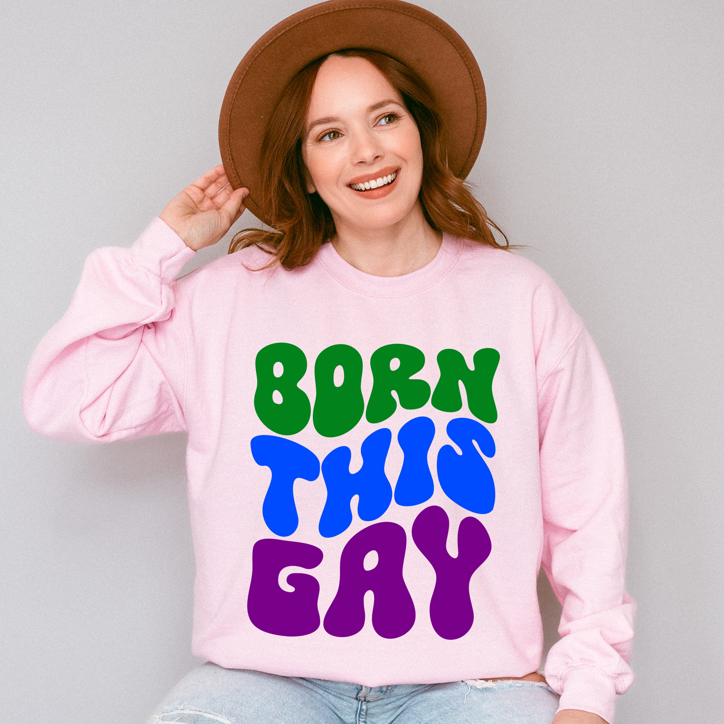 Born This Gay - Gay Unisex Crewneck T-Shirt Sweatshirt Hoodie
