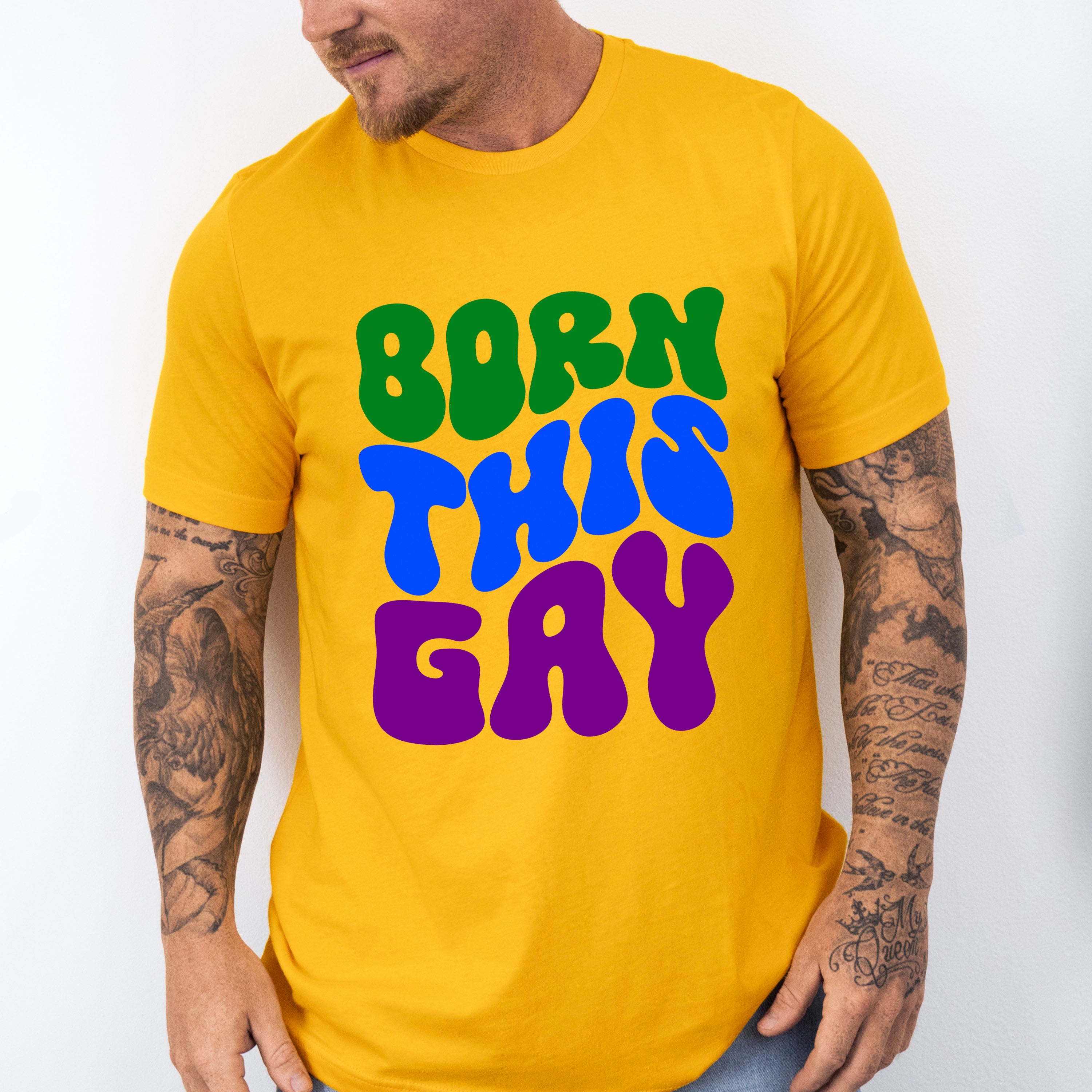 Born This Gay - Gay Unisex Crewneck T-Shirt Sweatshirt Hoodie