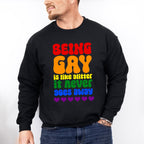 Being Gay Is Like Glitter - Gay Unisex Crewneck T-Shirt Sweatshirt Hoodie