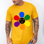 Colorful Smiley Flower - Gay Unisex Crewneck T-Shirt Sweatshirt Hoodie