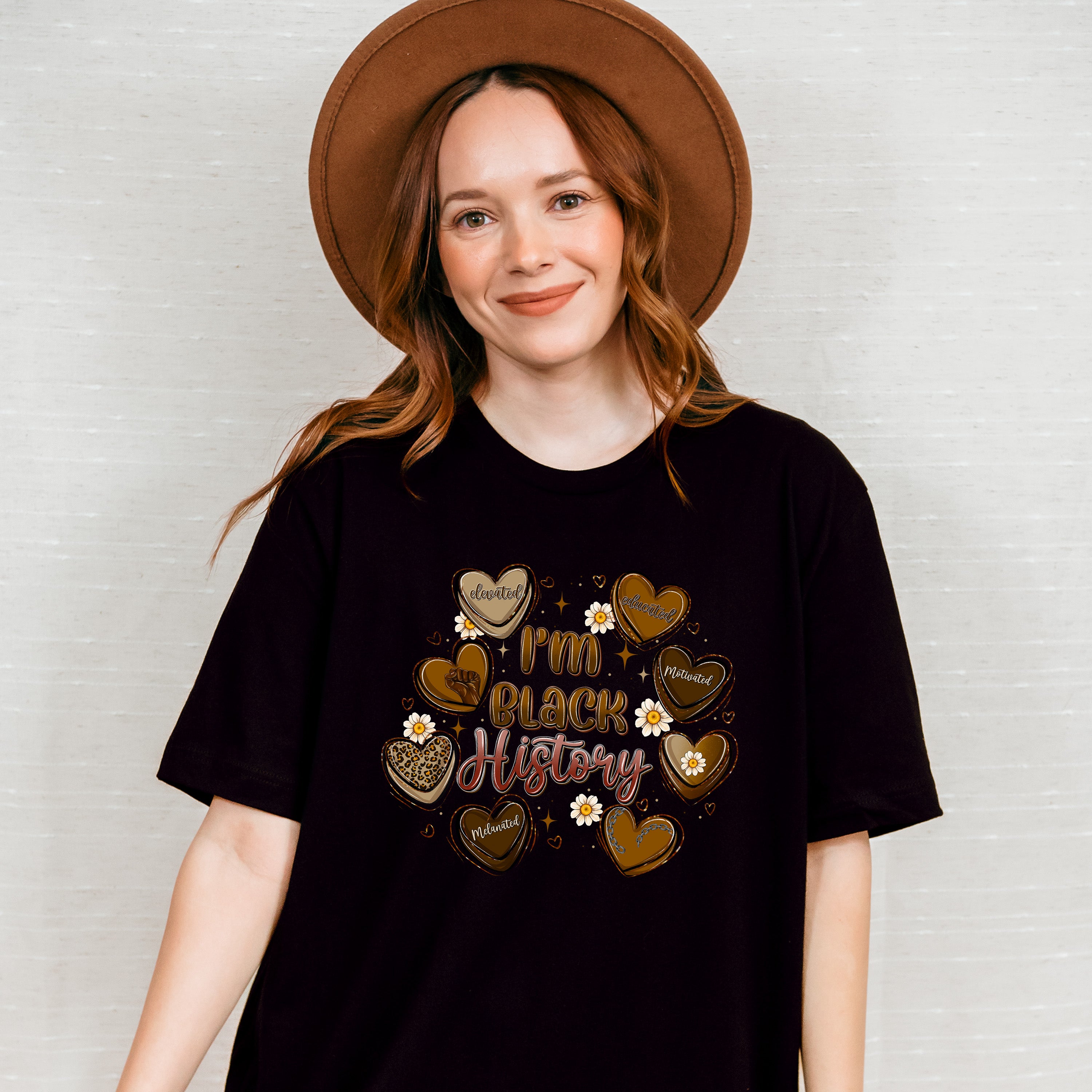 Hearts I Am Black History Black Lives Matter Unisex Crewneck T-Shirt Sweatshirt Hoodie