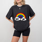 Gay AF Rainbow Design - Gay Unisex Crewneck T-Shirt Sweatshirt Hoodie