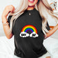 Gay AF Rainbow Design - Gay Unisex Crewneck T-Shirt Sweatshirt Hoodie