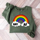 Gay AF Rainbow Design - Gay Unisex Crewneck T-Shirt Sweatshirt Hoodie