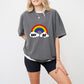 Gay AF Rainbow Design - Gay Unisex Crewneck T-Shirt Sweatshirt Hoodie