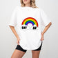 Gay AF Rainbow Design - Gay Unisex Crewneck T-Shirt Sweatshirt Hoodie