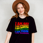 I Am Gay I Am Human - Gay Unisex Crewneck T-Shirt Sweatshirt Hoodie